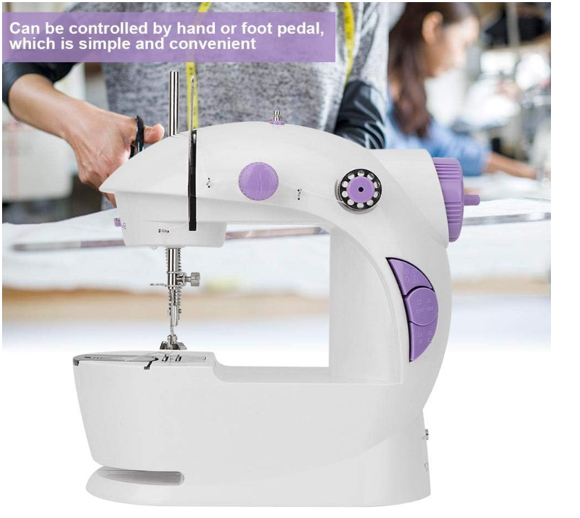 Máquina Coser Portatil Mini Luz Led Sewing Machine Sm-201a (4)